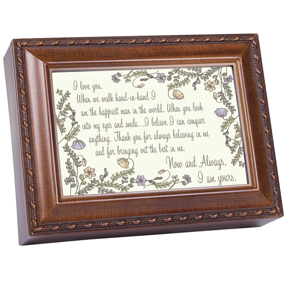 2893 Musical Trinket Photo Jewelry Box Plays Tune Unchained Melody 6 x 8